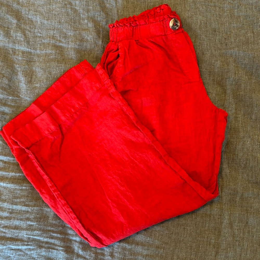 2/$20 Washed Linen Trouser | Cherry 🍒